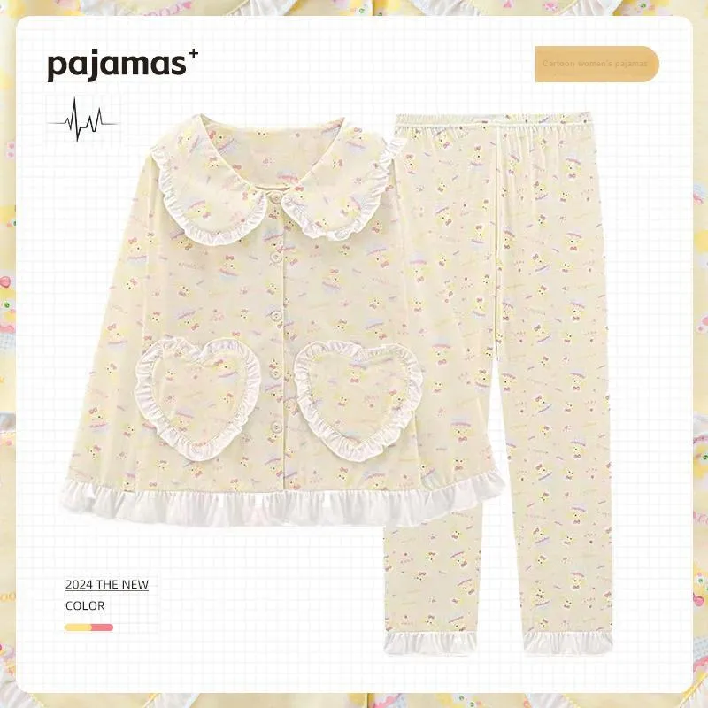 O'MESIK Pajama Set Women's Custard-1