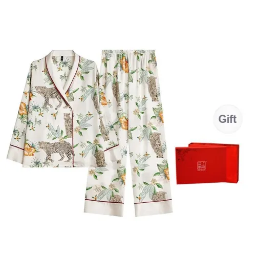 Shanghai Story Pajama Set Women's Gift Box Set Leopard