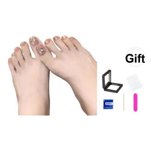 XNTX Сатин Блестящий Палец Фальшивый Ногтик Короткий Квадрат Розовые Оттенки Jump Цвет Coquette