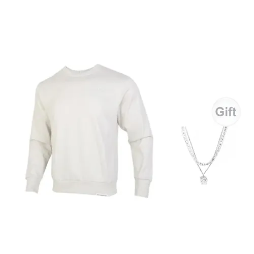 Nike Sweatshirts Unisex Light Bone With Free Necklace