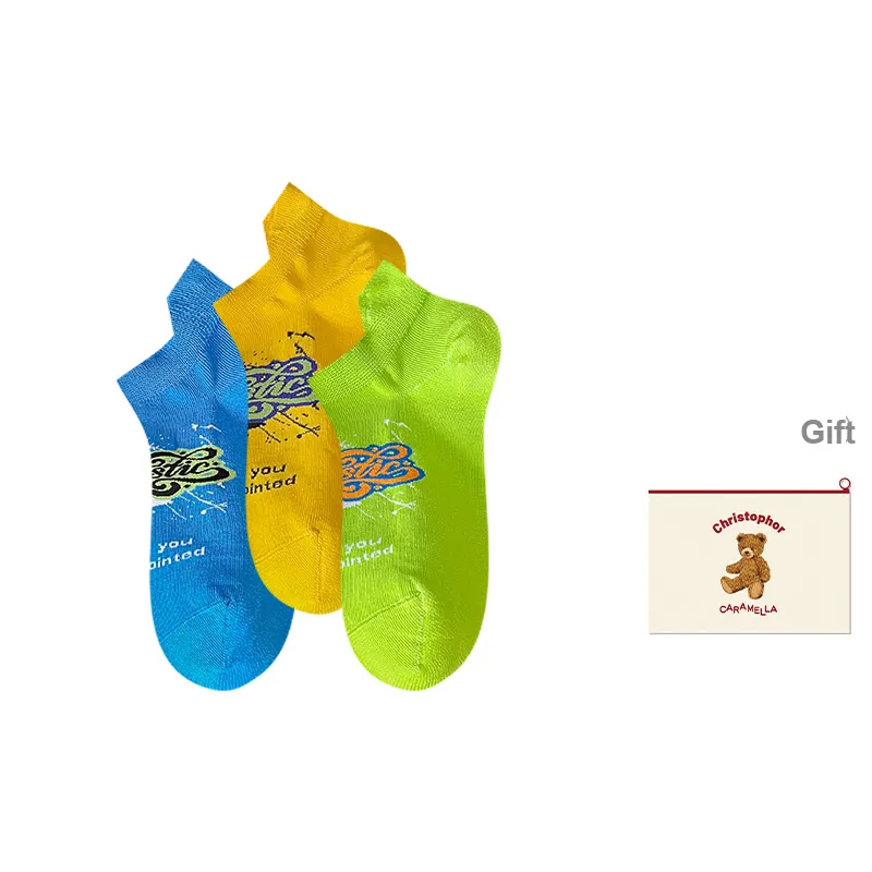 Caramella Ankle Socks Men's Shopping Bag Combo Set-21