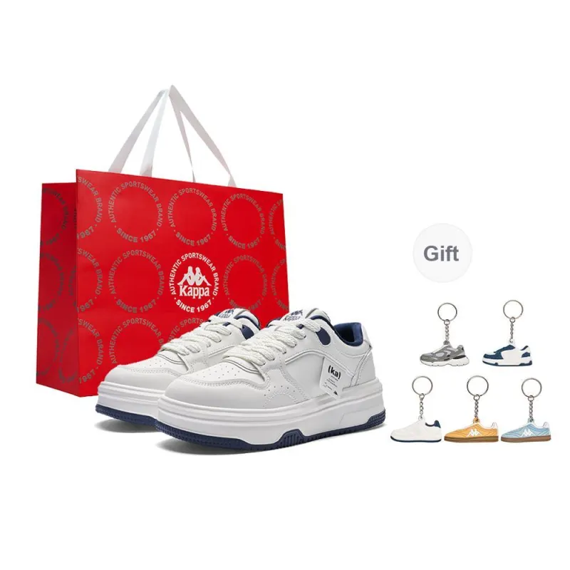 Kappa Back to Back Anti Slip Wear Resistant Low Top Skateboard Shoes Women's White-6