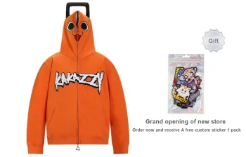 KAKAZZY Sweatshirts Unisex Orange