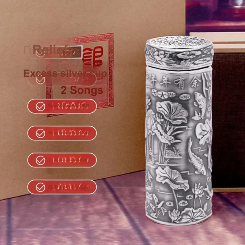 Yu Yin 999 Fine Silver Insulated Cups Men's-1