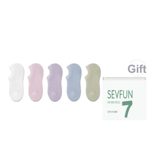 7 SEVFUN Низкие носки Женские Сумка для покупок 5 пар