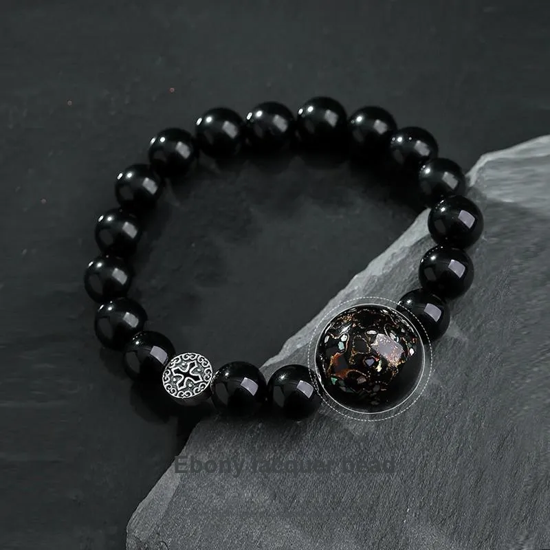 PINK U Obsidian Bracelets Men's-3