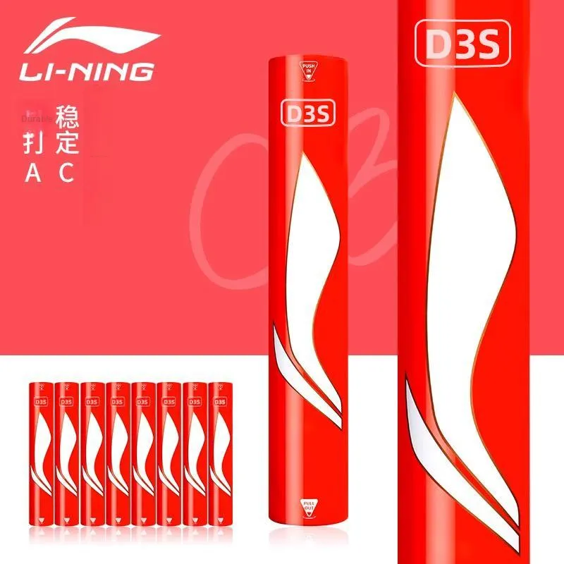 LiNing D3S 12 Pack Duck Feather All Round Duck Feather Match Club Exclusive Shuttlecocks-3