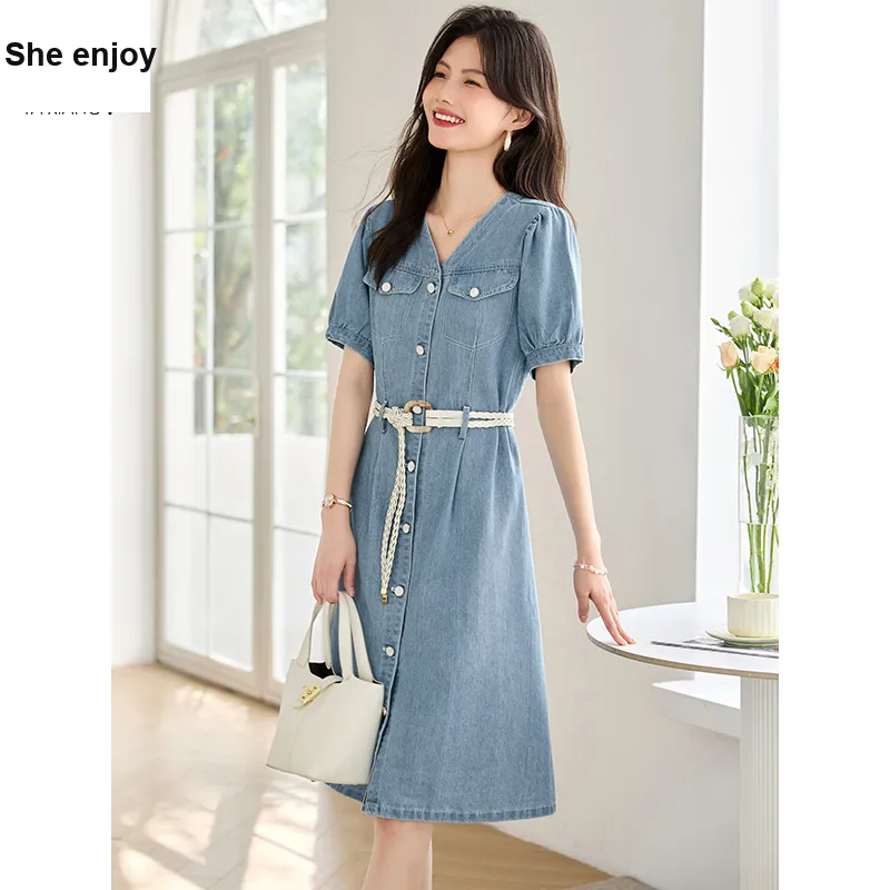 She Enjoys Short Sleeved Dress Women's-2