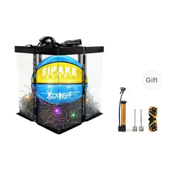SIPAKESPORT Basketball Jelly Tri Color Jelly Yellow Size 7 Training Match Unisex