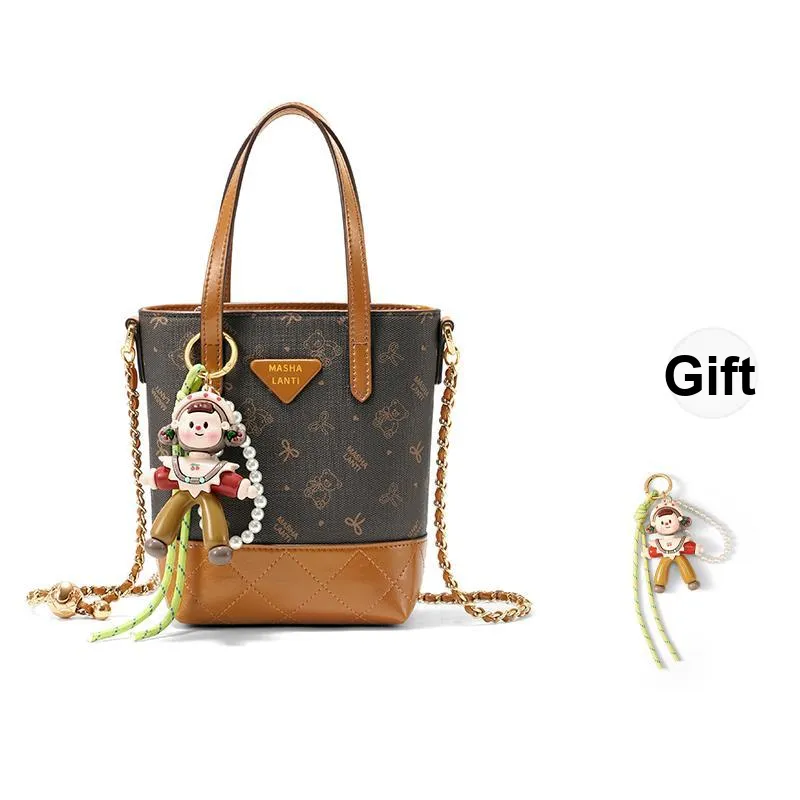 MashaLanti PVC Handbag, Crossbody Bag, Shoulder Bag, Bucket Bag Women's Multicolor-6