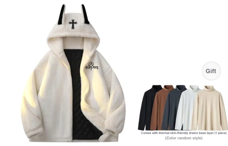 Qnxeey Velvet Jackets Unisex-21