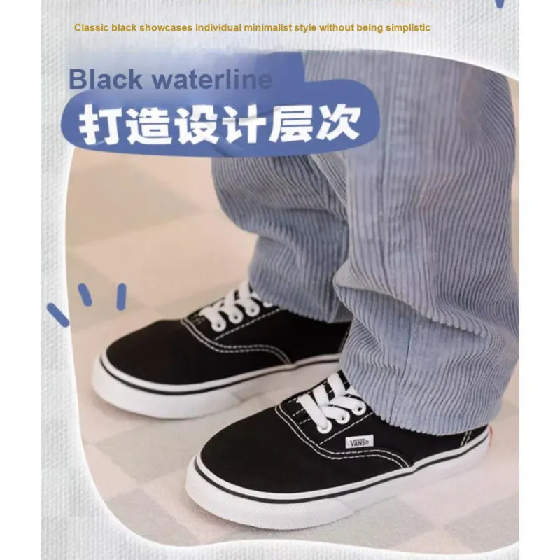 Vans Authentic   Elastic Lace Toddler 'Black'-1