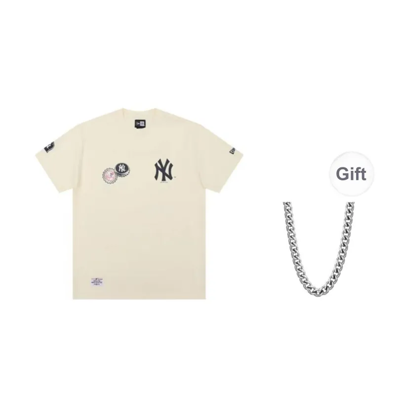 New Era T Shirt Unisex Ivory White-0