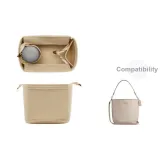 Beige Felt Liner[with Zipper · Reasonable Storage]