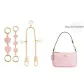 Pink Three-Piece Set[Cherry Blossom+Camellia+Four-Leaf Clover Decorative Chain 30cm]