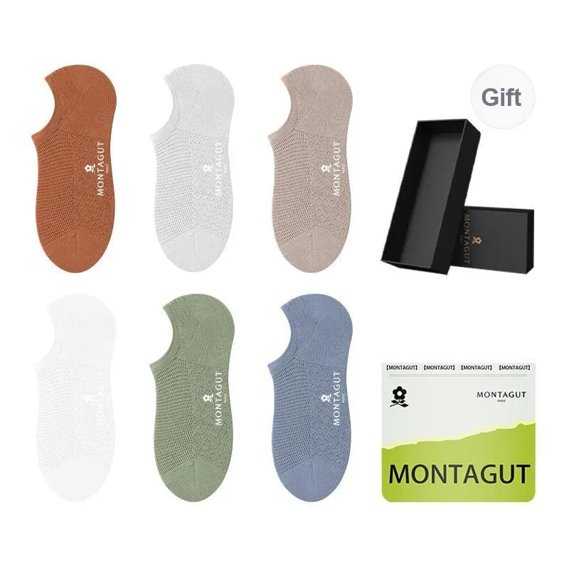 Montagut No Show Socks Men's Gift Box Combination-78