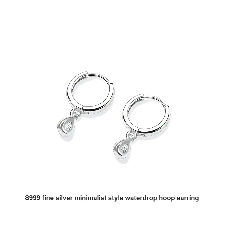 KEMLAIDA 999 Fine Silver Earrings Women's-1