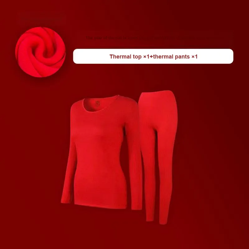 H YXIANG Thermal Set Women's Red-1
