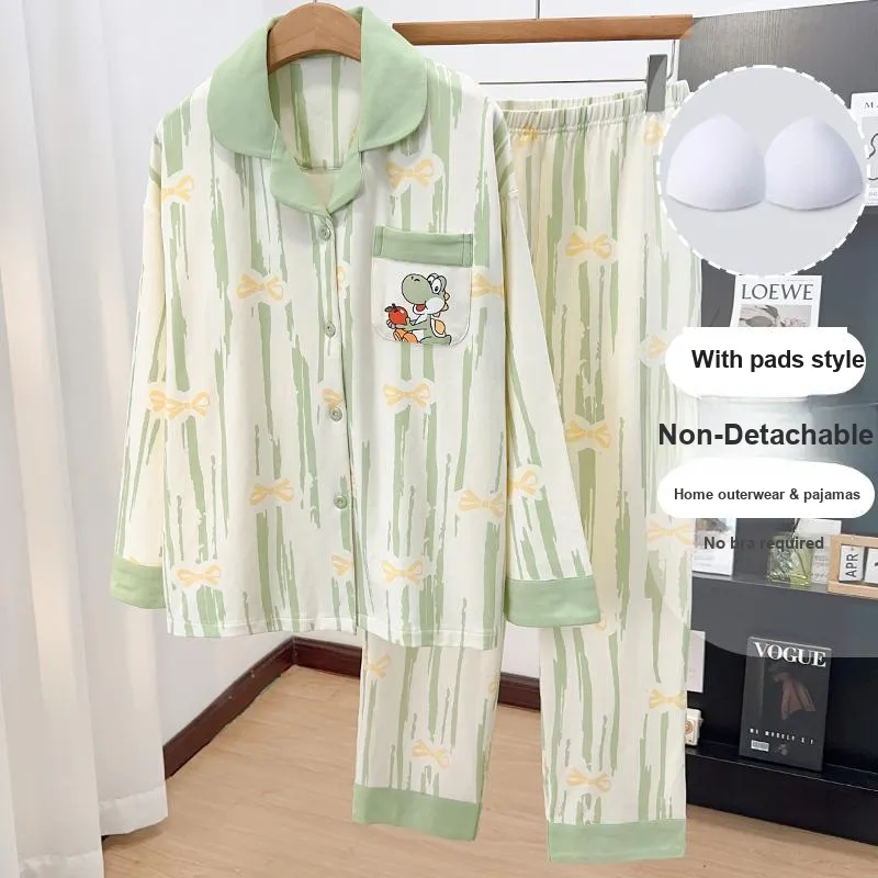 Sleeping Beauty Pajama Set Women's Green-3