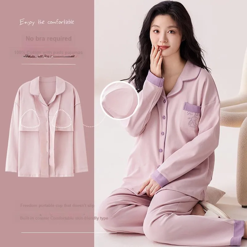Pretty Lady Pajama Set Women's Taro Purple-5