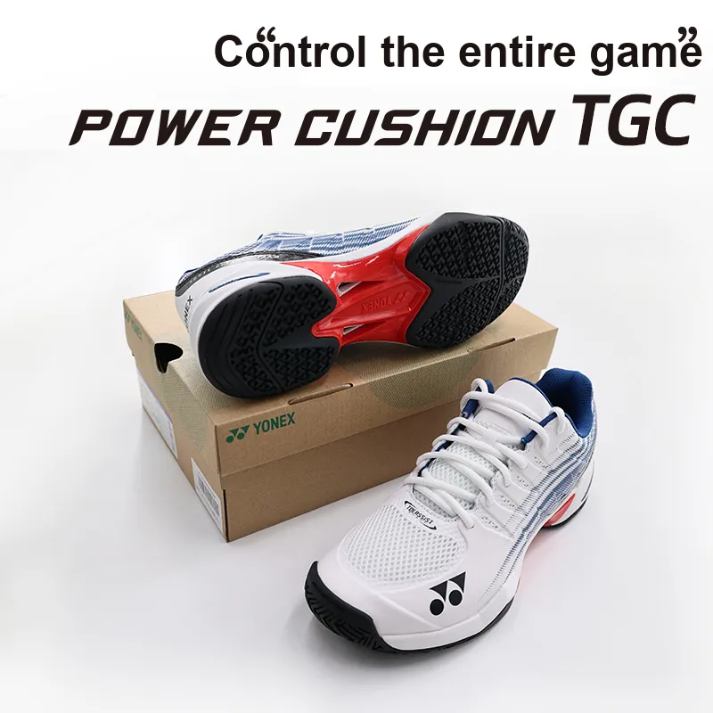 YONEX Balanced Support, Breathable, Lightweight, Impact Resistant Low Top Tennis Shoes Men's White Dark Blue-7