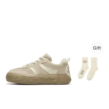 Palladium German Army Trainers Musical Note Shoes Wear Resistant Slip Resistant Low Top Skateboard Shoes Unisex Khaki