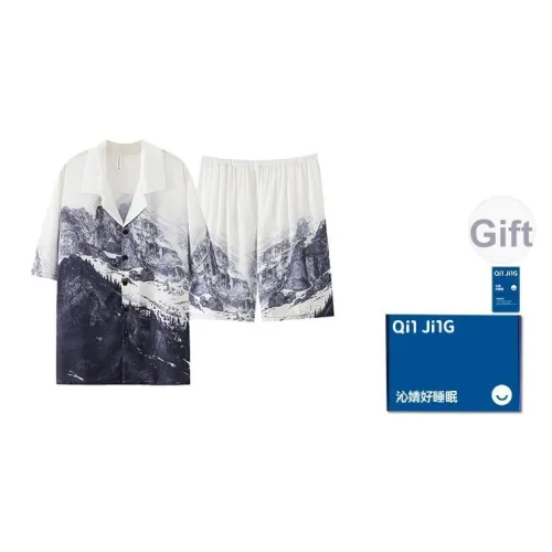 Qin Jing Пижамный комплект Унисекс Чернила