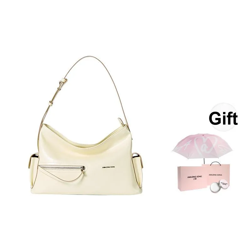 AMAZING SONG Cow Leather, Zip Closure Commute Date Casual Crossbody Bag, Shoulder Bag Women's Multicolor-14
