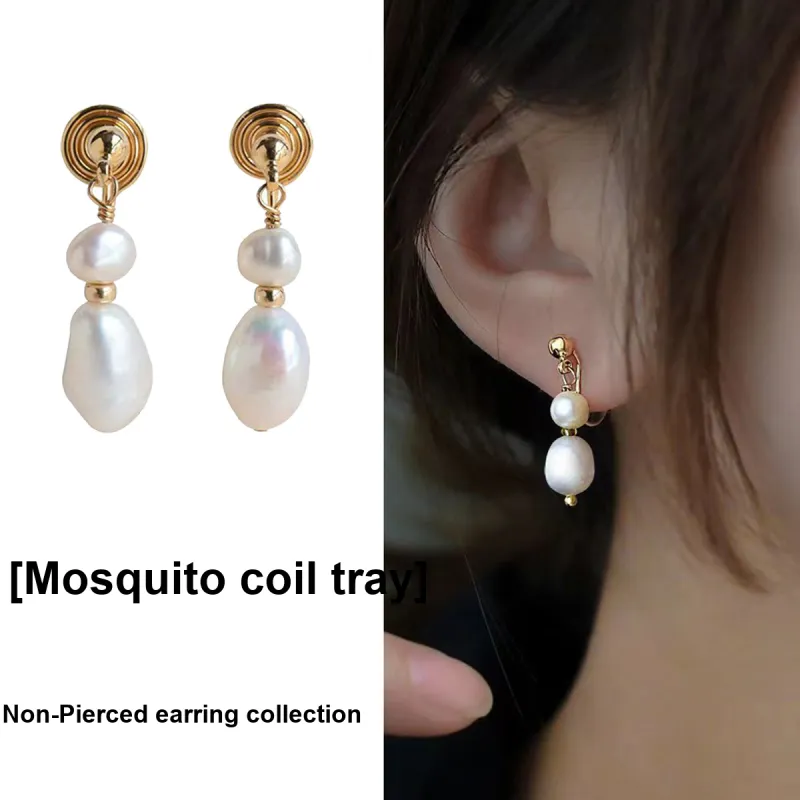 HELA DE HAI Freshwater Pearl Clip On Earrings Women's-1