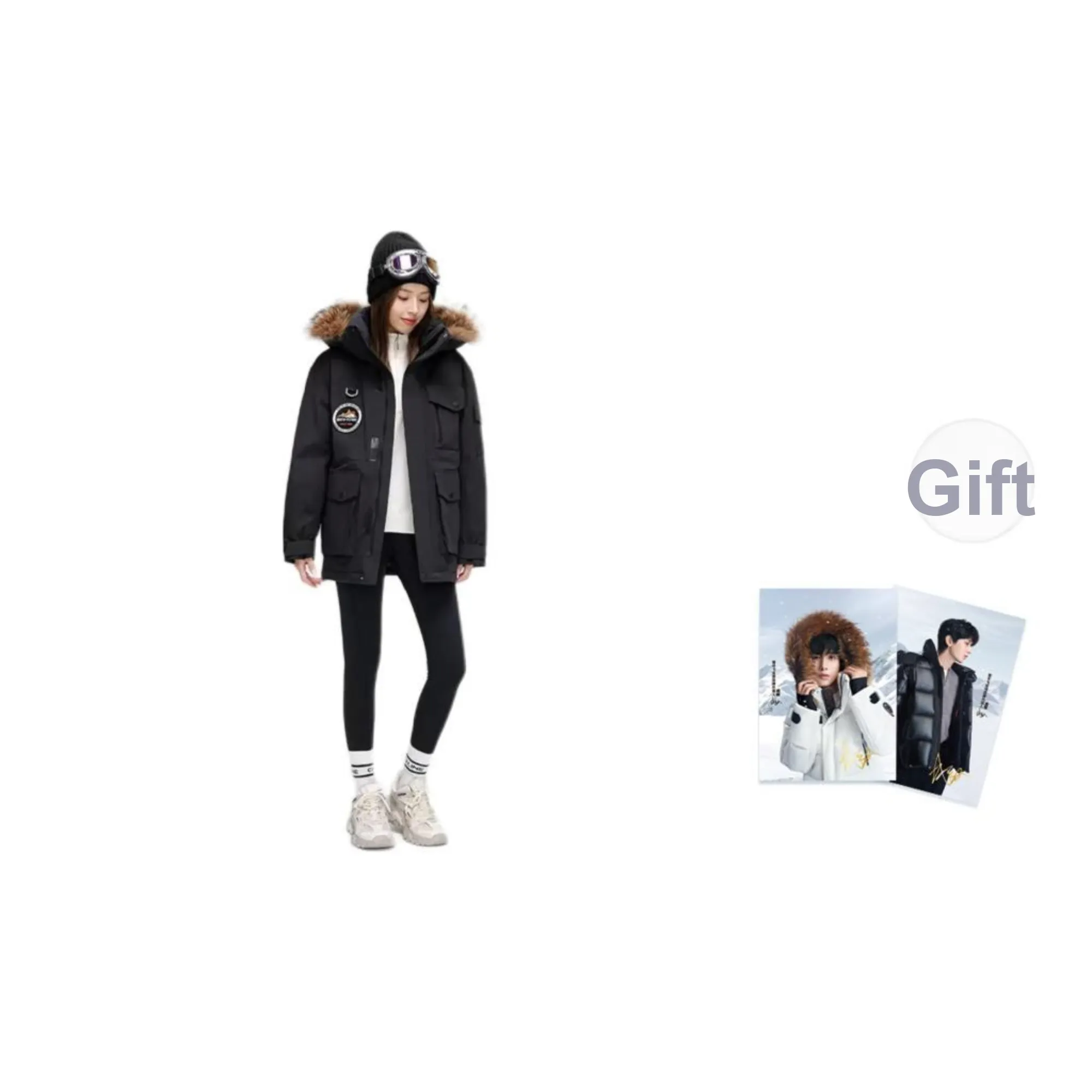 SNOW FLYING Down Jacket Unisex Postcard As A Gift