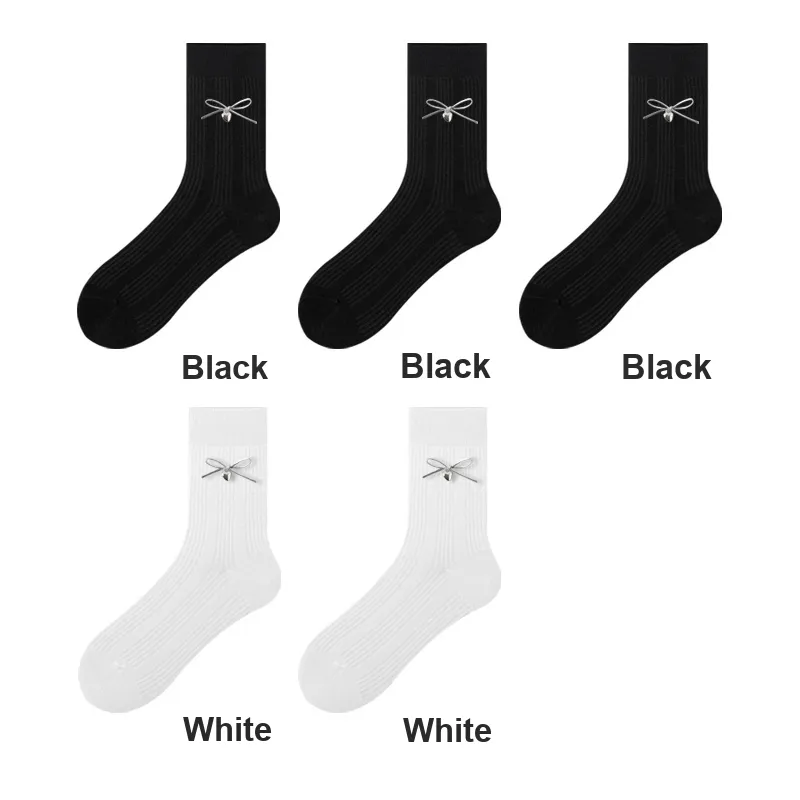 H YXIANG Mid Calf Socks Women's Combo Set-25