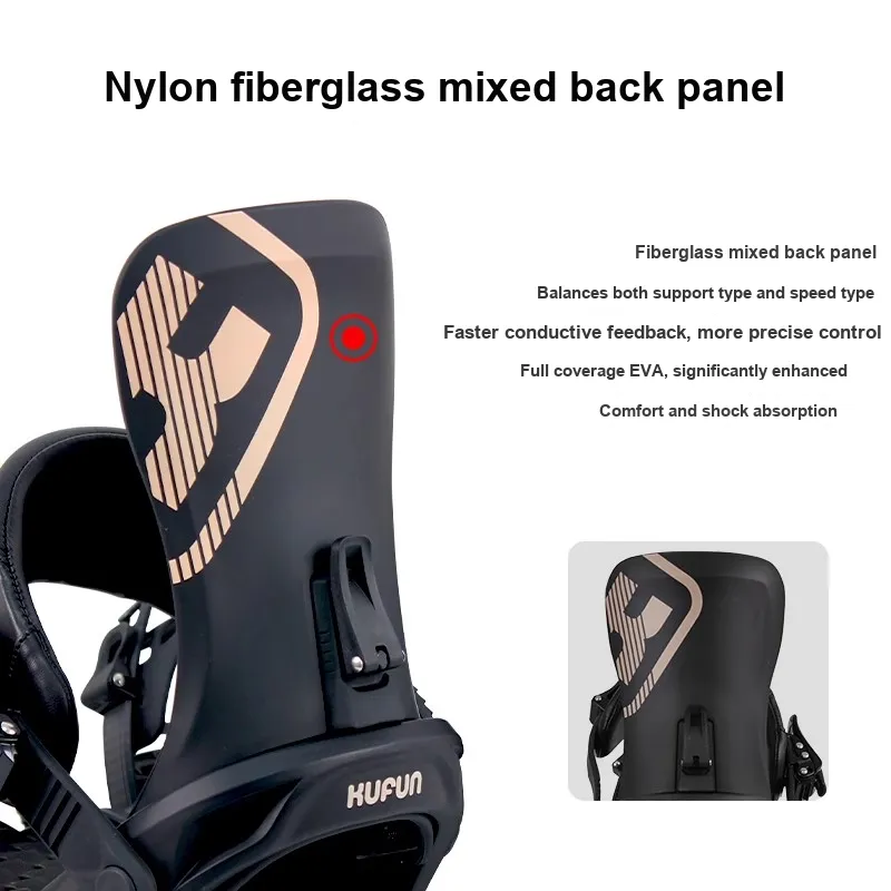 KUFUN Single Snowboard Ski Bindings-5
