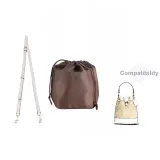 [White Set Save $19]Shoulder Strap+Liner[Litchi Grain]