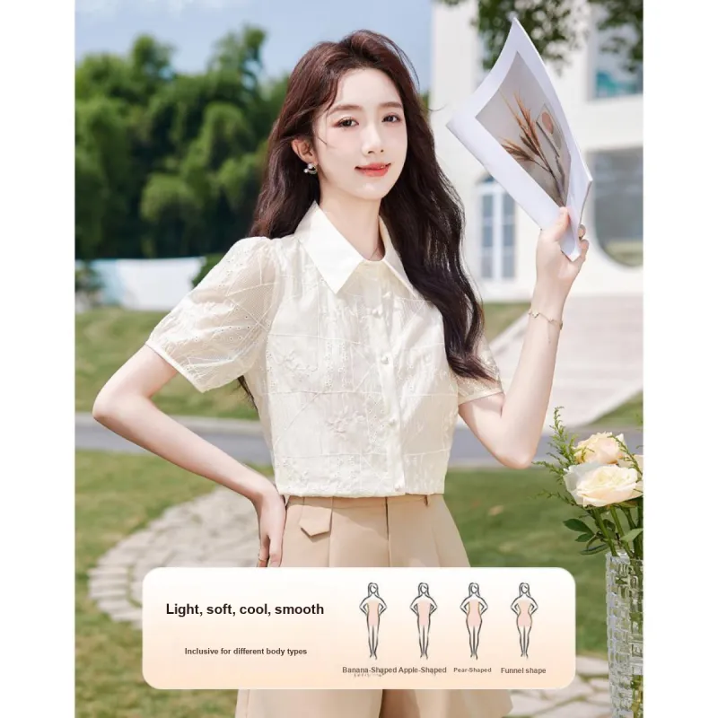 Like The Age Of Water Shirt Regular Women's Apricot-2