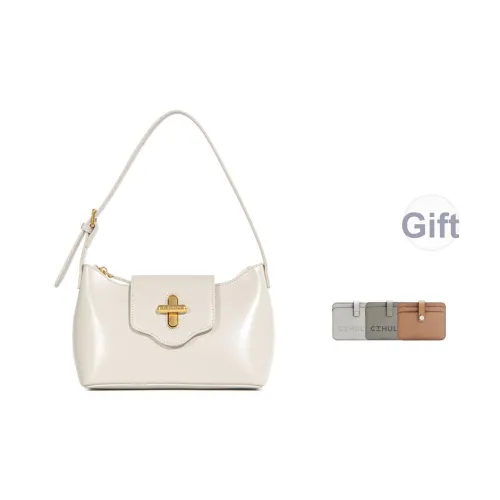 Cthulhu Коровья кожа Капсула Сумка Универсальная Сумка через плечо Сумка на плечо Средняя Женская Экрю Черная