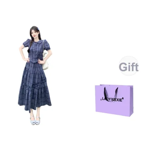 LADYXIEXIE Топ+Юбка Комплекты Женская Юбка Костюм