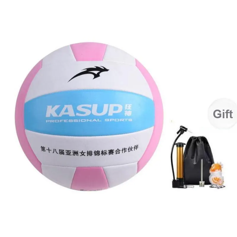 KASUP PVC Size 5 Volleyball Unisex Yellow Blue-4