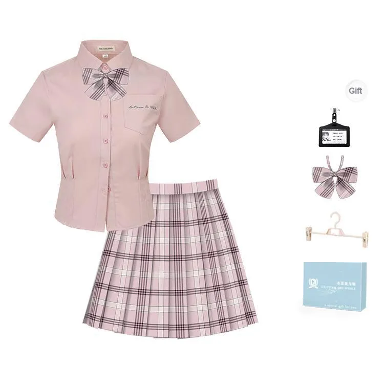 Ice Cream And Whale Summer JK Uniform Set Women's Gift Box Set-0