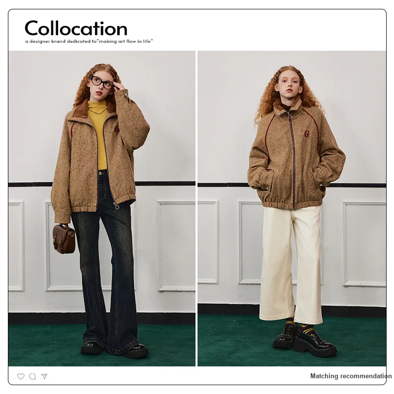 GREEN BELT Jackets Coats Women's Dry Chestnut-2