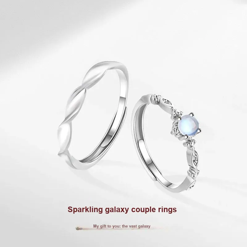 The Years Are Quiet Glass Cat Eye Rings Unisex-1