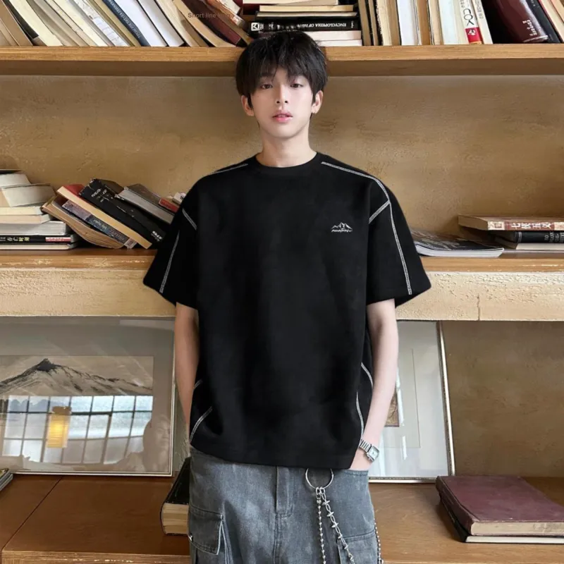 Warrior Huichao Riding The Wind Collection Drop Shoulder Sleeve T Shirt Unisex-13