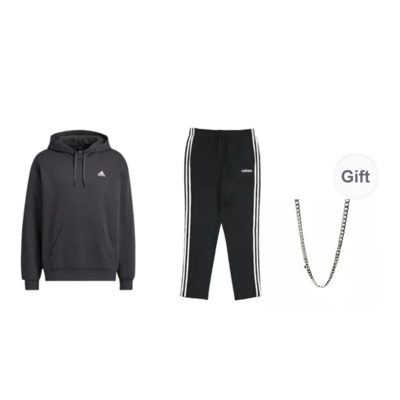 Adidas Sweatshirt Set Unisex Black-0