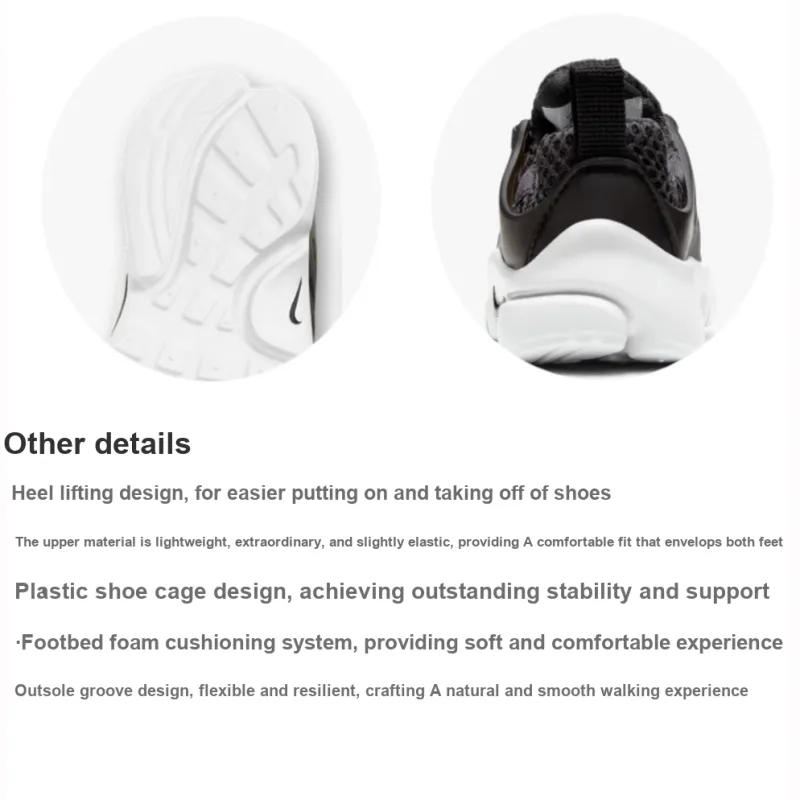 Nike Presto Low Top Toddler Shoes Black White Infant And Toddler-2