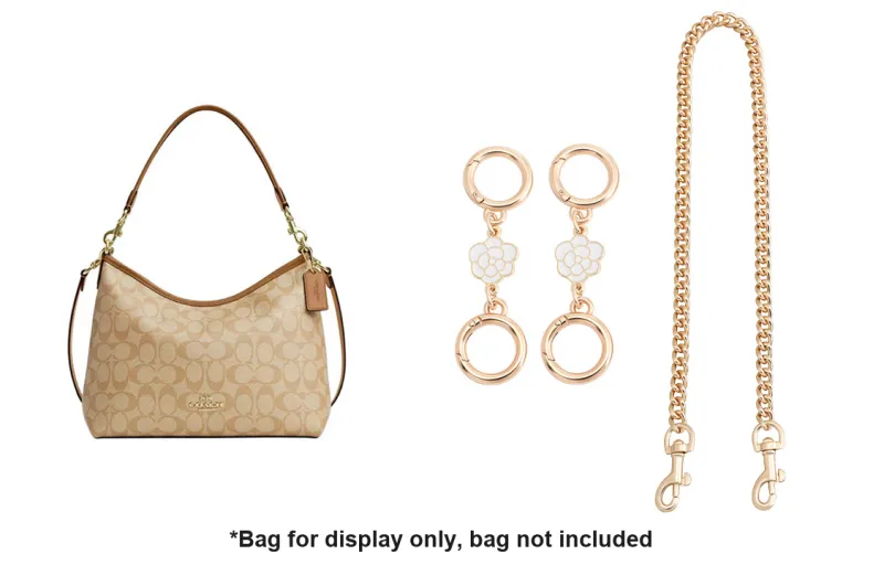 Luxury Care Artisan Workshop Metal Bag Strap Women's Gold Tone-10