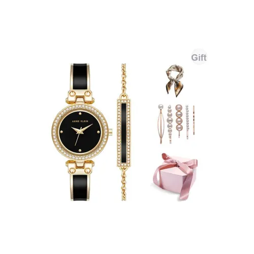 ANNE KLEIN Кварцевый механизм Женские часы 28мм*33,8мм Черный