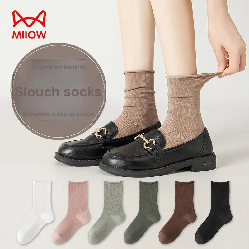 MIIOW Mid-Calf Socks Women's 2 Pack-31