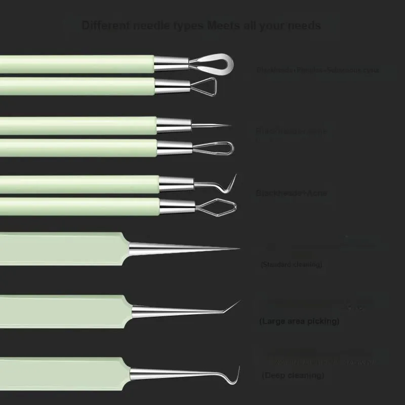 XIAOTIANLAI Cell Extractor Blackhead Remover Tweezers, Beauty Salon Ultra Fine Pore Extractor Set, Acne Extraction Tool-4