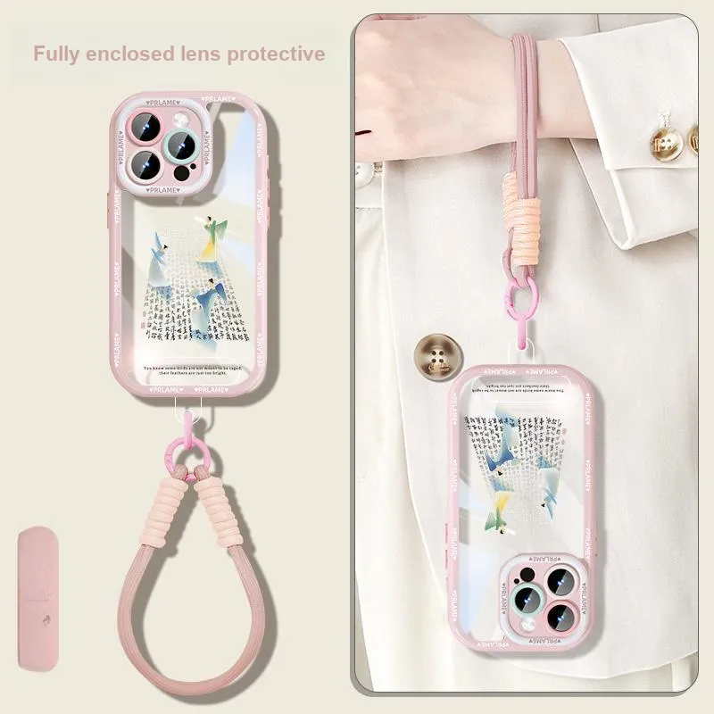 Sen Dog Acrylic Material Transparent Backpack Style Phone Cases Applicable To IPhone15Promax/Pro/Plus/14/13/12-15