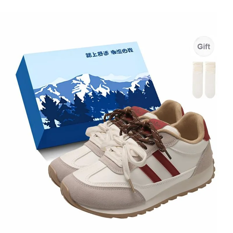 Fawn Miri Casual Shoes Women's Low Top White/White Red-3
