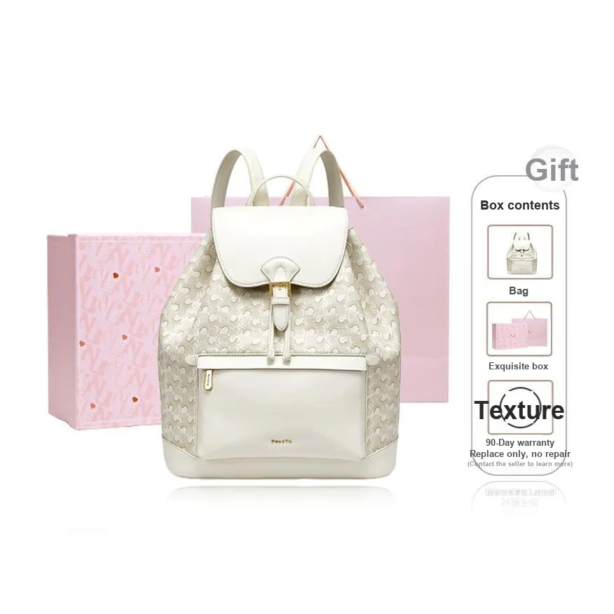 NUCELLE PVC Backpack Laptop Bag Large Size Women's Multicolor